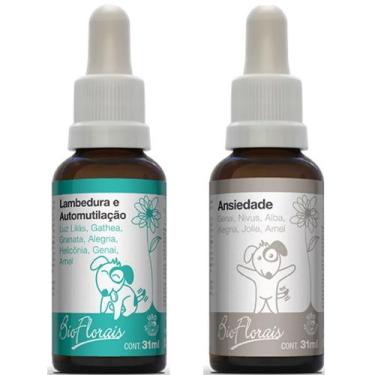 Imagem de Kit Floral Pet Cachorro Gato: Lambedura e Automutilação + Ansiedade Bi