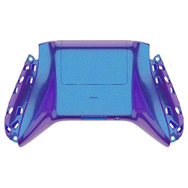 Imagem de eXtremeRate Chameleon Capa inferior personalizada azul brilhante com capa de bateria para controle Xbox Series S/X – Controle e trilhos laterais não incluídos