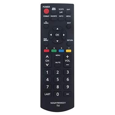 Imagem de N2QAYB000221 Ajuste remoto substituído para Panasonic Viera TV TC-26LX85 TC-26LX85N TC-32LX85 TC-32LX85N TC-32LX85U TC-37LZ85 TH-42PX80 TH-42PX80U TH-42PX80U TH-42PX88 0UA TH-4 2PZ80 TH-42PZ80U TH-42PZ80UA