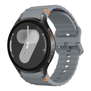 Imagem de MoKo Pulseira esportiva compatível com Samsung Galaxy Watch 7 FE 6 5 4 de 40 mm e 44 mm/Watch 6 Classic de 43 mm e 47 mm/4 Classic de 42 mm e 46 mm/5 Pro de 45 mm, cinza espacial