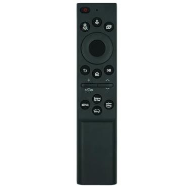 Imagem de Controle remoto de substituição por voz BN59-01385A para controle remoto Samsung Smart TV para Smart TVs Samsung Crystal UHD QLED 4K 8K (2020/2021/2022)