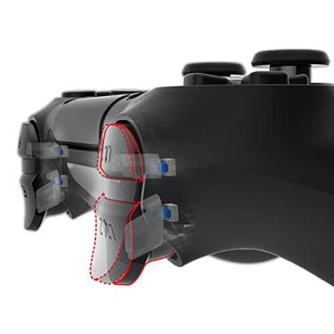 Imagem de eXtremeRate Kit de disparo de cabelo para controle PS4, botões de ombro, botões táteis personalizados para controle PS4 Slim Pro, kit de clique para controle PS4 CUH-ZCT2