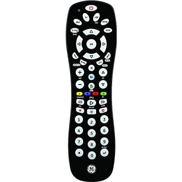 Imagem de GE Controle remoto universal para Samsung, Vizio, LG, Sony, Sharp, Roku, Apple TV, TCL, Panasonic, Smart TVs, reprodutores de streaming, Blu-Ray, DVD, 6 dispositivos, preto, 34459