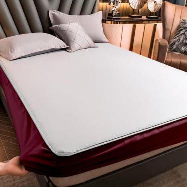 Imagem de Capa de Colchão Impermeável Slip com Elástico Antiácaro e Antialérgico