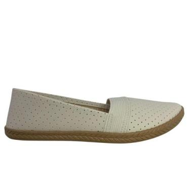 Imagem de Sapatilha moleca calce fácil ref: 5287.203 feminino, Branco off, 36
