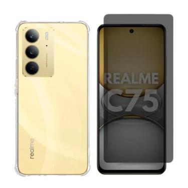 Imagem de Capa Capinha + Pel Privativa Vidro Compatível Com Realme C75 - Generic