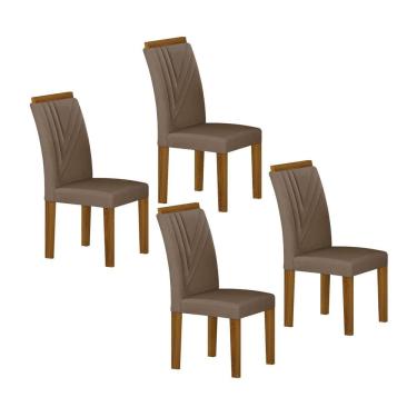 Imagem de Jogo 4 Cadeiras Miami Yescasa Freijó