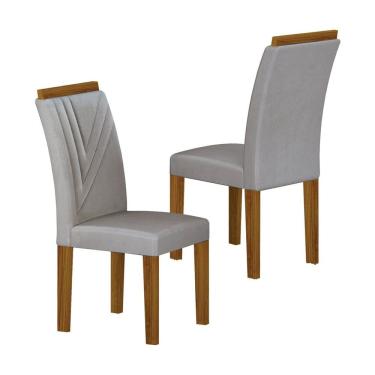 Imagem de Jogo 2 Cadeiras Miami Yescasa Freijó/Prata