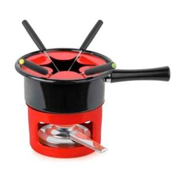 Imagem de Aparelho De Fondue Forma Viena 7907 8 Peças Vermelho