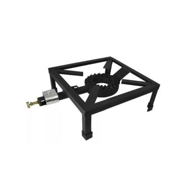 Imagem de Fogareiro A Gas Glp Em Aço Rustic 33,5x24,5cm Mor