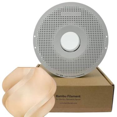 Imagem de Filamento 3d Bambu Lab PETG Translúcido 1kg 1,75mm Com Carretel Reutilizável Marrom 32800