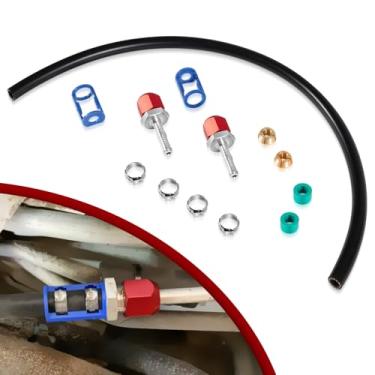 Imagem de Kit de emenda de linha A/C 800-671 para linha de 9 mm com mangueira nº 6 de 61 cm, kit de conector de emenda de reparo de ar condicionado, ajuste universal para reparo de linha a mangueira