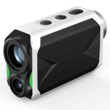 Imagem de MOLOURK Telêmetro Para Minigolfe Com Inclinação, Trava Mastro De Bandeira, Alta Precisão, Faixa Magnética, Ampliação 6X, Medidor Alcance 1.000 Jardas, Telêmetros Recarregáveis, Válido Torneios, Bran