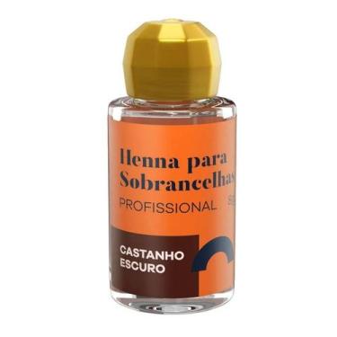 Imagem de Henna para Sobrancelha Della & Delle 8 gr Castanho Escuro