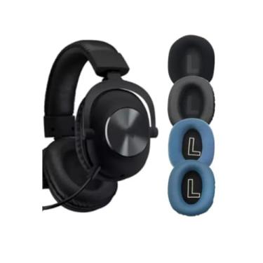Imagem de Almofadas Para Headset Logitech G Pro X Espumas (Preto Tecido)
