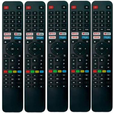 Imagem de Kit 5 Controle compatível com TV Vizzion LE43DF20 LE50UHD20 - Lelong /