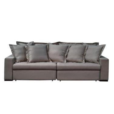Imagem de Sofá Monet - Linho Scott Chumbo - Sofá de Fábrica, 2,20m