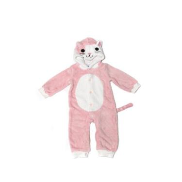 Imagem de Macacão Infantil Gatinho Rosa - empire of kids, Rosa, 18 meses