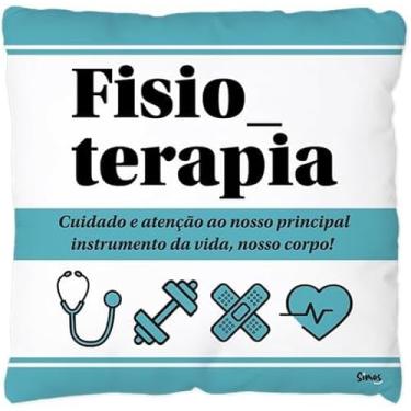 Imagem de Almofada Profissão Fisioterapia 30×30 cm – Personalizada, Decorativa e com Enchimento Macio – Presente Criativo para Fisioterapeutas, Estudantes e Formandos em Fisioterapia