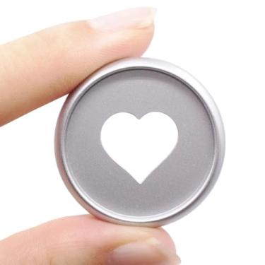 Imagem de ITSYHPRO 100 peças de anéis de plástico para fichário de coração de expansão de disco para agendas de cadernos faça-você-mesmo, material de volta às aulas (prata, 24 mm, 100 peças)