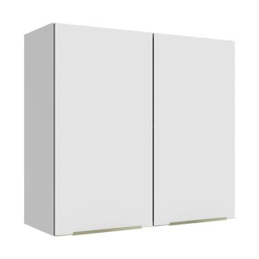 Imagem de Armário Aéreo 70 Cm 2 Portas Branco/branco Veludo Lux Madesa Branco