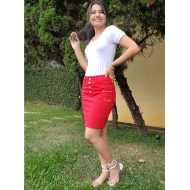 Imagem de Saia Dominique - Morena Sa, Vermelho, 48