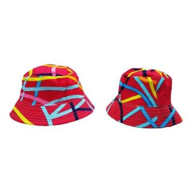 Imagem de Chapéu Cata Ovo Estampado - Azul Claro - Pierside, Rosa chiclete