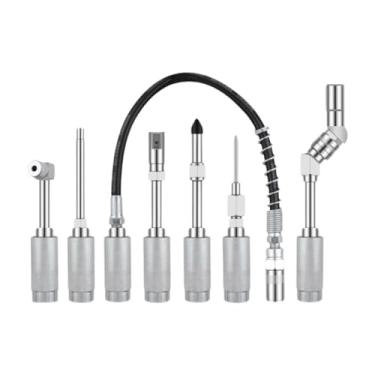 Imagem de Mqetly Kit de acoplamento de graxa com 11 peças, acessórios completos com mangueira, conexão rápida, conjunto de conexão de graxa