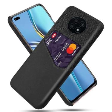 Imagem de Capa para Honor X20,Anti-deslizamento,Proteção contra quedas de 360°,Resistência à impressão digital,Tela e caso de couro PU com 1 slot de cartão atrás-Black