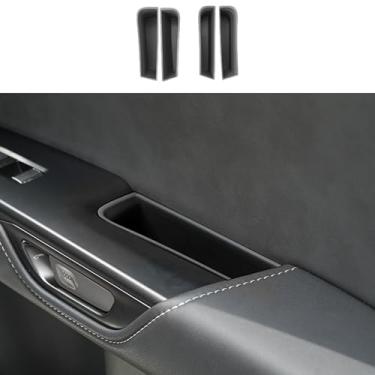 Imagem de Treesiche Bandeja organizadora de caixa de armazenamento lateral da porta frontal recipiente de apoio de braço acessórios interiores para NX 2022 2023 2024 2025 (preto 4 peças)