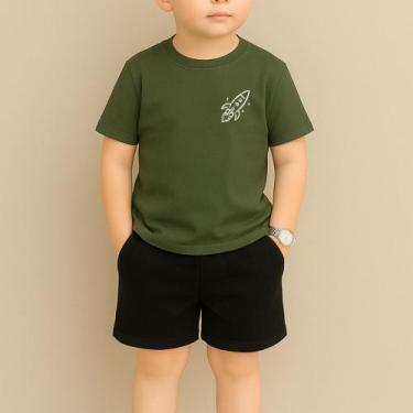 Imagem de Conjunto Infantil Masculino Estampa Foguete 115 Fofo Várias Cores Look