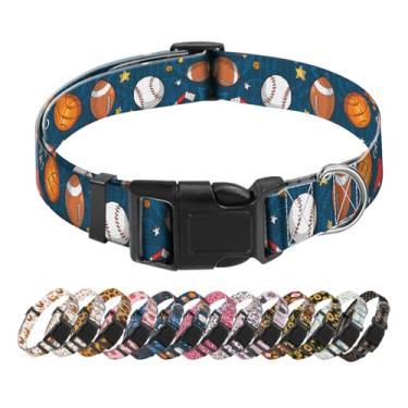 Imagem de SXboxing Coleira para cães, coleira fofa para cães pequenos, médios e grandes, coleiras macias personalizadas para animais de estimação com fivela de liberação rápida para caminhada, corrida, esportes