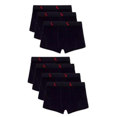 Imagem de Kit 7 Cuecas Boxer Reserva Mini, 06, Preto