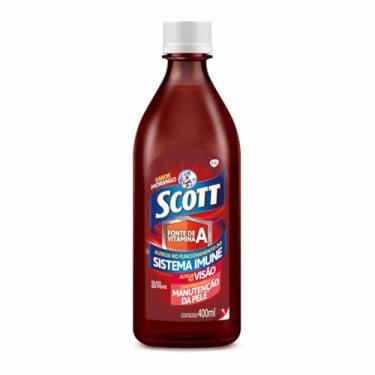 Imagem de Scott Suplemento Alimentar Multivitamínico, Vitaminas A e D, Auxilia no Funcionamento do Sistema Imunológico, Sabor Morango, 400ml
