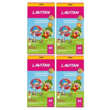 Imagem de Kit 4 Suplemento Lavitan Vitaminas Infantil 60 Comp - Cimed