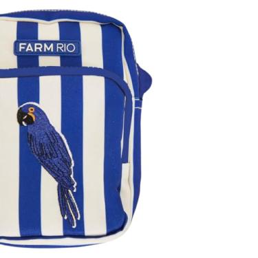 Imagem de Bolsa Farm Da Gema Arara Listrada Transversal Shoulder Bag De Lado