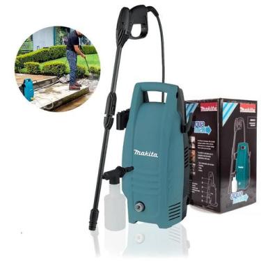 Imagem de Lavadora de Alta Pressão Makita, 1300W, 1450 PSI, com Pistola, Lança e