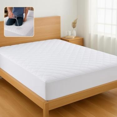 Imagem de Capa protetor de colchão impermeavél cama solteiro, casal, queen, king padrão e box (Solteiro)