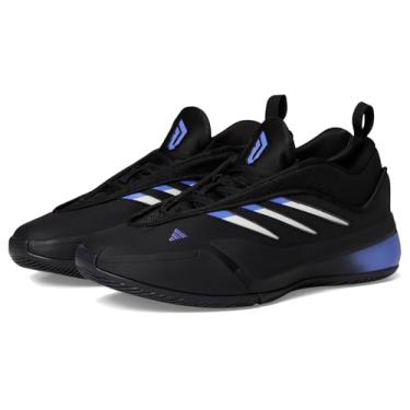 Imagem de adidas Tênis adulto unissex Dame 9, Preto/Branco/Azul Cobalto, 10 Women/9 Men