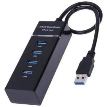 Imagem de Hub 4 Portas Usb 3.0 Super Rápido 5.0gbps Expansor Usb