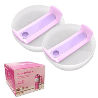 Imagem de Tampa de copo de substituição de 1,134 g para Stanley Quencher, pacote com 2 tampas de substituição para copo Stanley, capas de copo à prova de respingos à prova de poeira para acessórios Stanley Cup