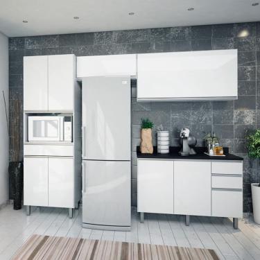 Imagem de Cozinha Compacta Top Class 8 Portas 3 Gavetas Branca