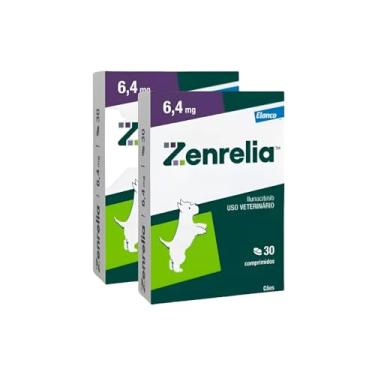Imagem de 2 Zenrelia 6,4 mg para Cães Cão cachorros Tratamento de Dermatite Alérgica Anti Coceira 30 cp KIT