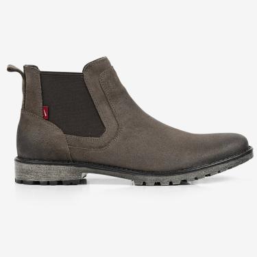Imagem de Bota Coturno Cano Baixo Ferracini Cross Masculino De Couro Vecchio Chocolate  masculino