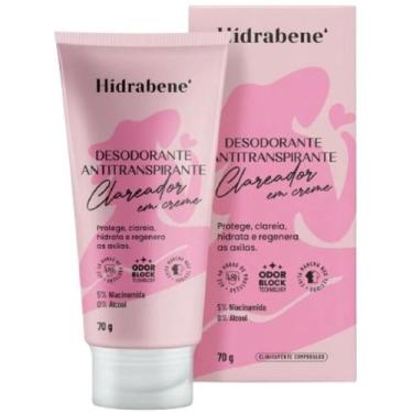Imagem de Desodorante Antitranspirante Clareador em Creme 70g - Hidrabene