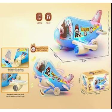 Imagem de Brinquedo Infantil Helicóptero Com Som e Luzes Personagem Labubu - Sob