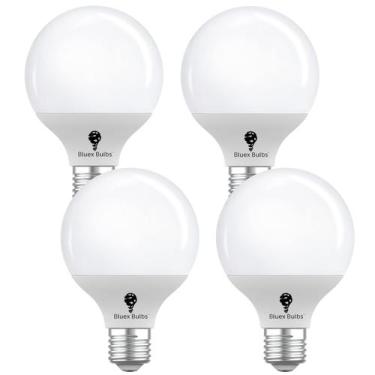 Imagem de Lâmpadas LED Vanity Globe Lâmpadas Bluex 6W 3000K 500Lm, pacote com 4 