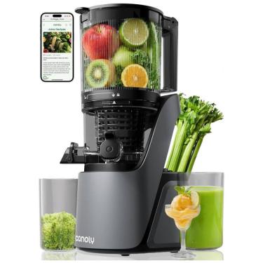Imagem de Extrator de Suco Canoly C16 Cold Press, Boca de Alimentação Larga de 15cm, com Duplos Filtros para Sucos e Sorvetes, Motor Potente