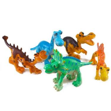 Imagem de KIT Animais de Plástico 05 Peças Dinossauro - Tudo em Caixa