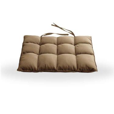 Imagem de Assentos De Cadeira Futon 40x40 Em Sued Liso - Shop Bege